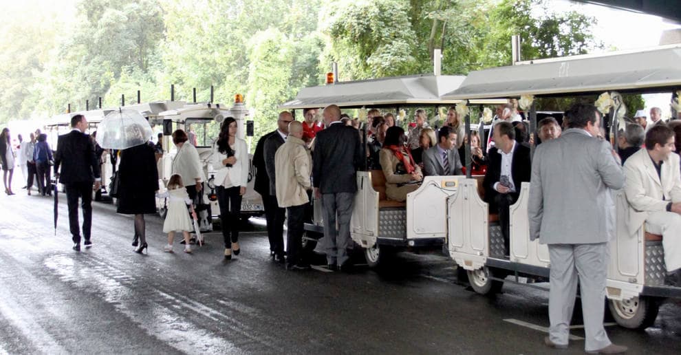 Petit train pour mariage