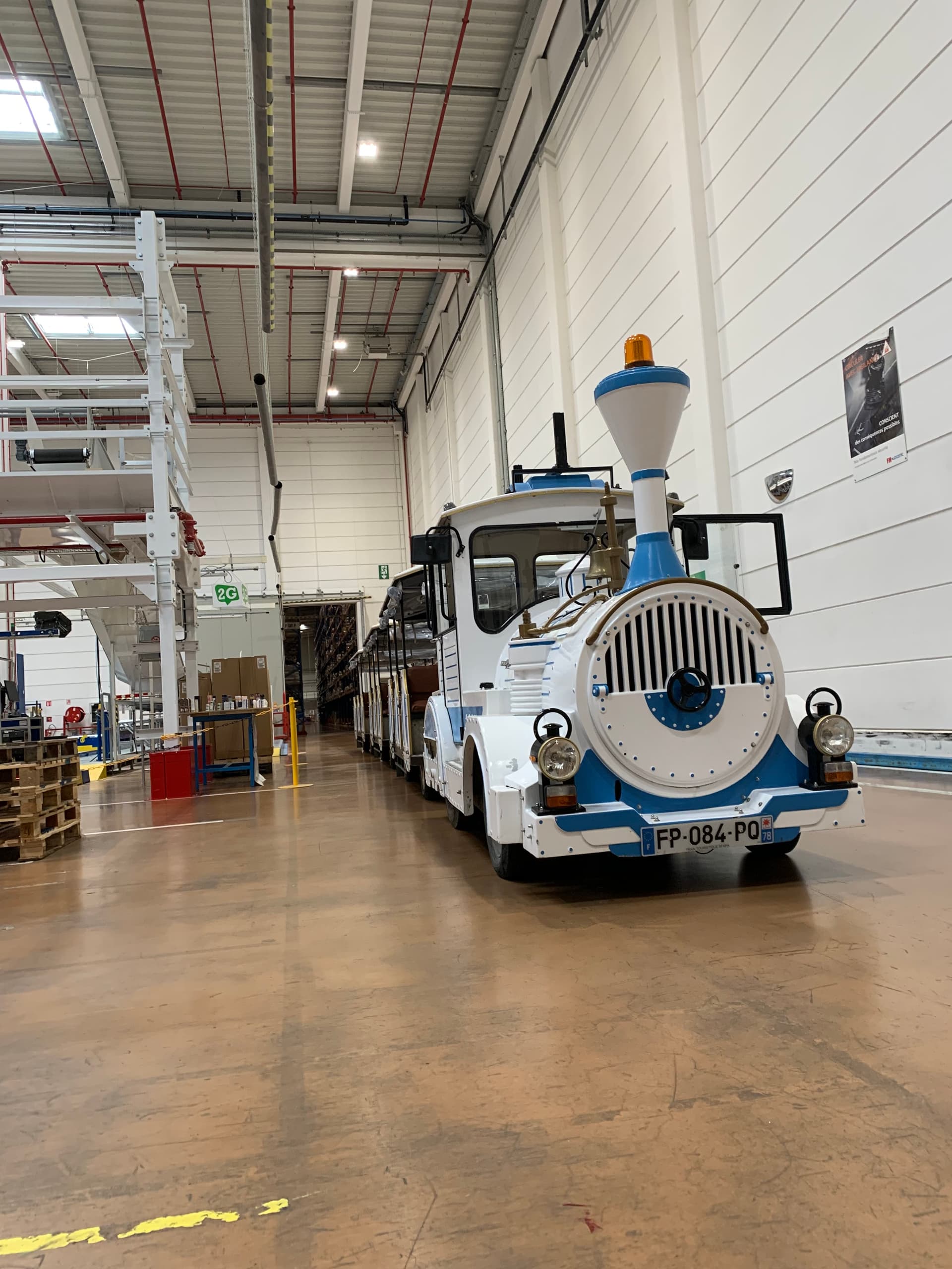 Visite de site industriel en petit train